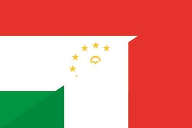 Fahne Flagge Tadschikistan-Italien Premiumqualität