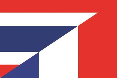 Fahne Flagge Thailand-Frankreich Premiumqualität