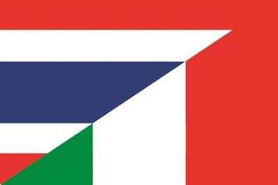 Fahne Flagge Thailand-Italien Premiumqualität