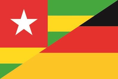 Fahne Flagge Togo-Deutschland Premiumqualität