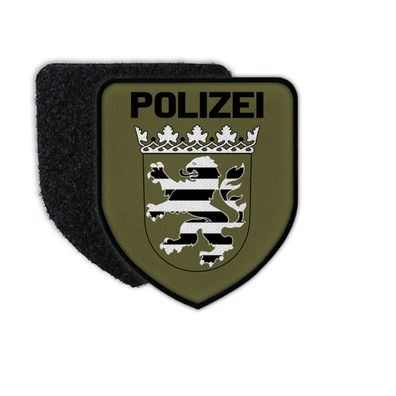 Patch Polizei Hessen Ärmelabzeichen Blaulicht Thinblueline #35719