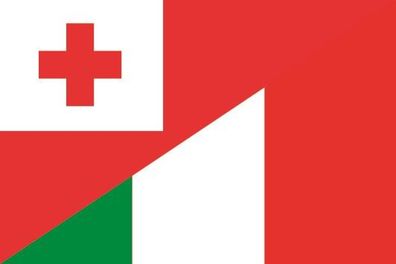 Fahne Flagge Tonga-Italien Premiumqualität