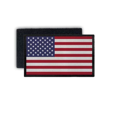 Patch7,5x4,5 USA Fahne Army Amerika Flagge Abzeichen Uniform Sterne rot #35970