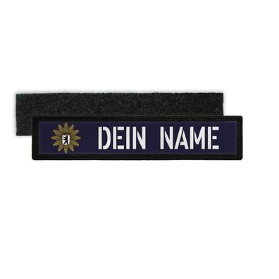 Patch Namens-Schild Polizei Berlin Klett Streifen personalisiert Namen #36081