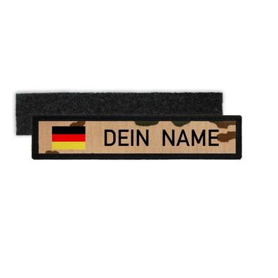 BW Tropentarn Namenschild Patch mit Namen Bundeswehr ISAF Tropen Aufnäher #25317