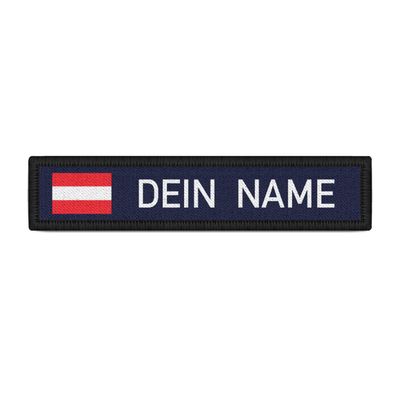 Namenspatch Österreich Navy Name Patch Aufnäher Wunschname Austria Klett#36616