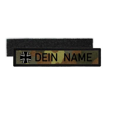 Patch BW Namens-Band Kreuz personalisiert Bundeswehr Namensschilder #32070