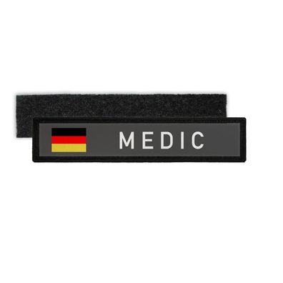 Patch Namensschild Medic BW Polizei BPOL Sanitäter Mediziner Arzt Uniform #30032