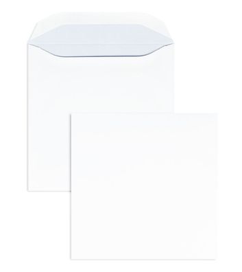 250 Briefumschläge Weiß 220x220 mm mit Selbstklebung