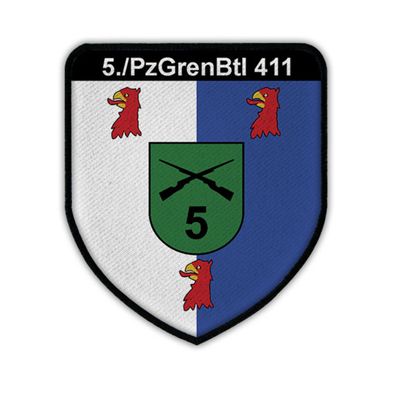 5 Kompanie PzGrenBtl 411 Wappen Panzergrenadier BW Feldanzug Grenadier #15324