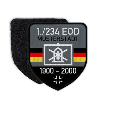 Patch BW EOD Dienstzeit Taktisches Zeichen Bundeswehr Klett Aufnäher #27742