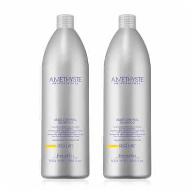 Spar-Set FarmaVita Amethyste Regulate Sebo Control Anti-Fett Shampoo, 2x a 1L