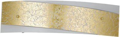 Eco Light I-PARIS/4512ORO Wandleuchte Glas 60W 2x E27, gold 12 x 45 cm
