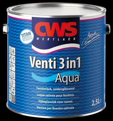CWS Wertlack Venti 3in1 Aqua 2,5 Liter weiß