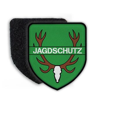 Patch Jagdschutz Förster Jäger Revier Aufnäher Wappen Abzeichen Wald Jagd #21489