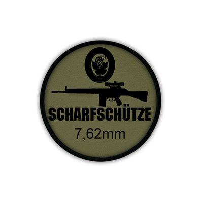 Patch / Aufnäher- 7,62mm Scharfschütze G3 Zielfernrohr Gewehr Bundeswehr #19558