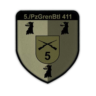 5 Kompanie PzGrenBtl 411 Wappen Panzergrenadier Bundeswehr Emblem #15325
