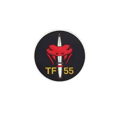 3D Rubber TF-55 Patch Einheit Airsoft Alfashirt Militär Emblem 8 x 8 cm#26942