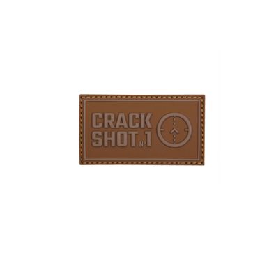 3D Rubber Crack Shoot No1 Patch Alfashirt Airsoft Aufnäher 7 x 4 cm#26986