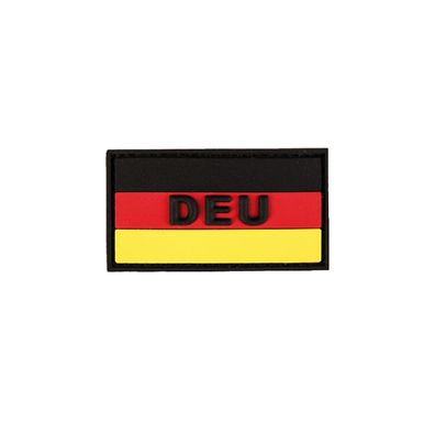 Patch DEU schwarz rot gold Deutschland Flagge Moral Land Einheit BW 5x3cm #23287