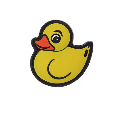 Tactical Yellow Duck 3D Rubber Patch Ente Badewanne Spielzeug 7x7cm #31317