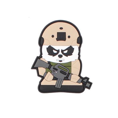 Tactical Pandabären Waffe Soldat Bär aggro Krieger 3D Rubber Patch 6x9cm #27425