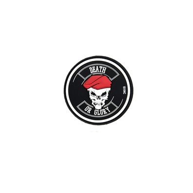 3D Rubber Patch Skull Paintball Softair Airsoft Army 7x7cm #26816