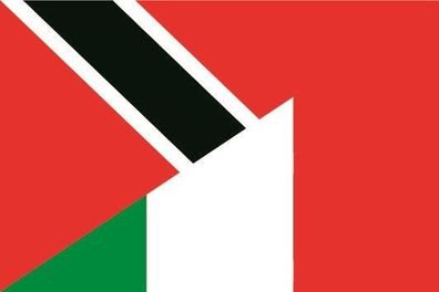 Fahne Flagge Trinidad & Tobago-Italien Premiumqualität