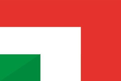 Fahne Flagge Ungarn-Italien Premiumqualität