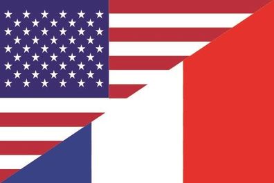 Fahne Flagge USA-Frankreich Premiumqualität