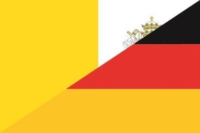 Fahne Flagge Vatikan-Deutschland Premiumqualität