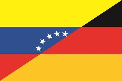 Fahne Flagge Venezuela-Deutschland Premiumqualität