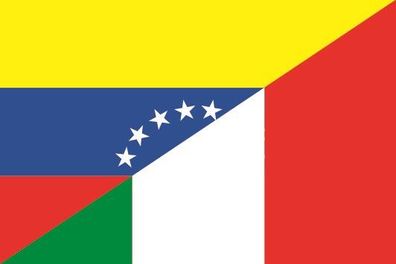 Fahne Flagge Venezuela-Italien Premiumqualität