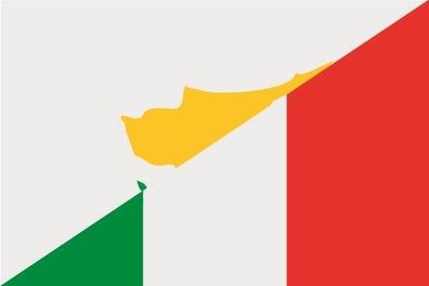 Fahne Flagge Zypern-Italien Premiumqualität