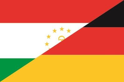 Fahne Flagge Tadschikistan-Deutschland Premiumqualität