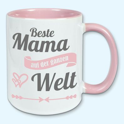 Tasse, Kaffeebecher, Beste Mama auf der ganzen Welt, Muttertag, Ostern