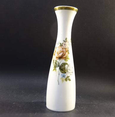 Wunderschöne Unikat Porzellan Blumen Vase von Bavaria Creidlitz Goldrand Floral