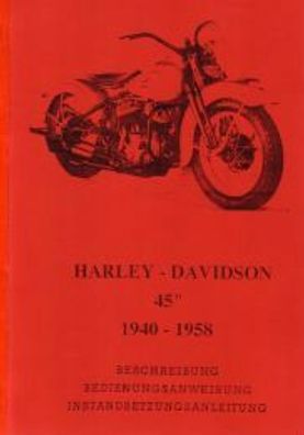 Bedienungsanleitung Harley-Davidson 45" SV Servi-Car 750 ccm, Modelle 1940 - 1958