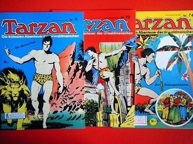 Tarzan Mondial-Hethke 71.72,74, . ungelesen Top!!