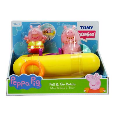 TOMY Toomies Peppa Pic Wutz Pedalo Baby Badespielzeug Wasserspielzeug