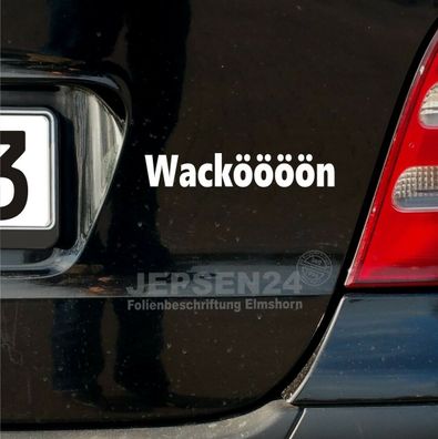 Wacken Autoaufkleber S119 Wacköööön 15cm - Heckfenster Motorhaube