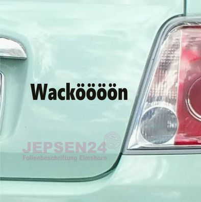 Wacken Autoaufkleber S119 Wacköööön 20cm - Heckfenster Motorhaube