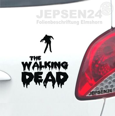 Autoaufkleber The Walking Dead Aufkleber 14x10cm JDM DUB Zombie S015
