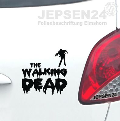 Autoaufkleber The Walking Dead Aufkleber 13x9cm JDM DUB Zombie S015A