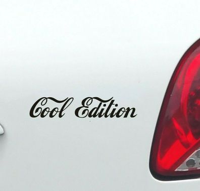 2x Aufkleber Cool Edition 15cm S28 Farbwunsch für Auto Rad Möbel Coca Cola Style