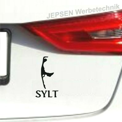 Aufkleber Sylt - Autoaufkleber 9x5cm Insel SYLT Sticker S022