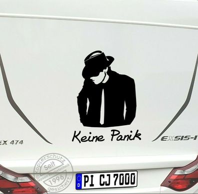 Udo Keine Panik Aufkleber 80x60cm S040 für Bus Wohnmobil Wohnwagen - Farbwahl