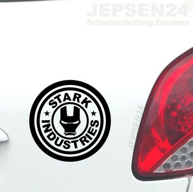 Auto Aufkleber Stark Industries 10cm S141 Sticker Decal JDM Iron Man Farbwahl