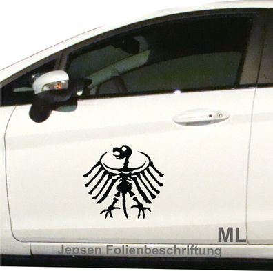 Autoaufkleber Bundesadler Bone Deutschland Aufkleber 30cm Sticker S006 - JDM OEM