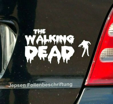 Autoaufkleber The Walking Dead Aufkleber 13x9cm JDM DUB Zombie S015A